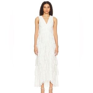 1. State Cascading Ruffle Maxi Dress